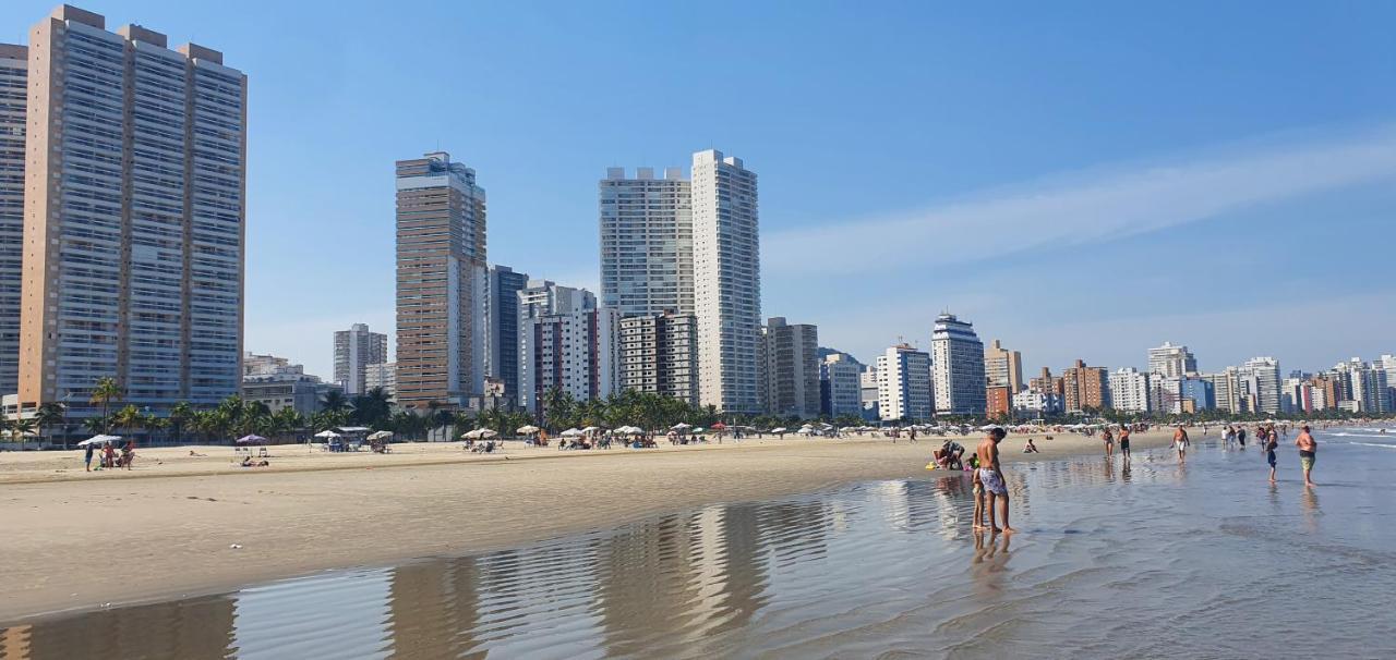 Apartamento Kit Praia Grande Na Guilhermina Frente Mar Apartment Luaran gambar