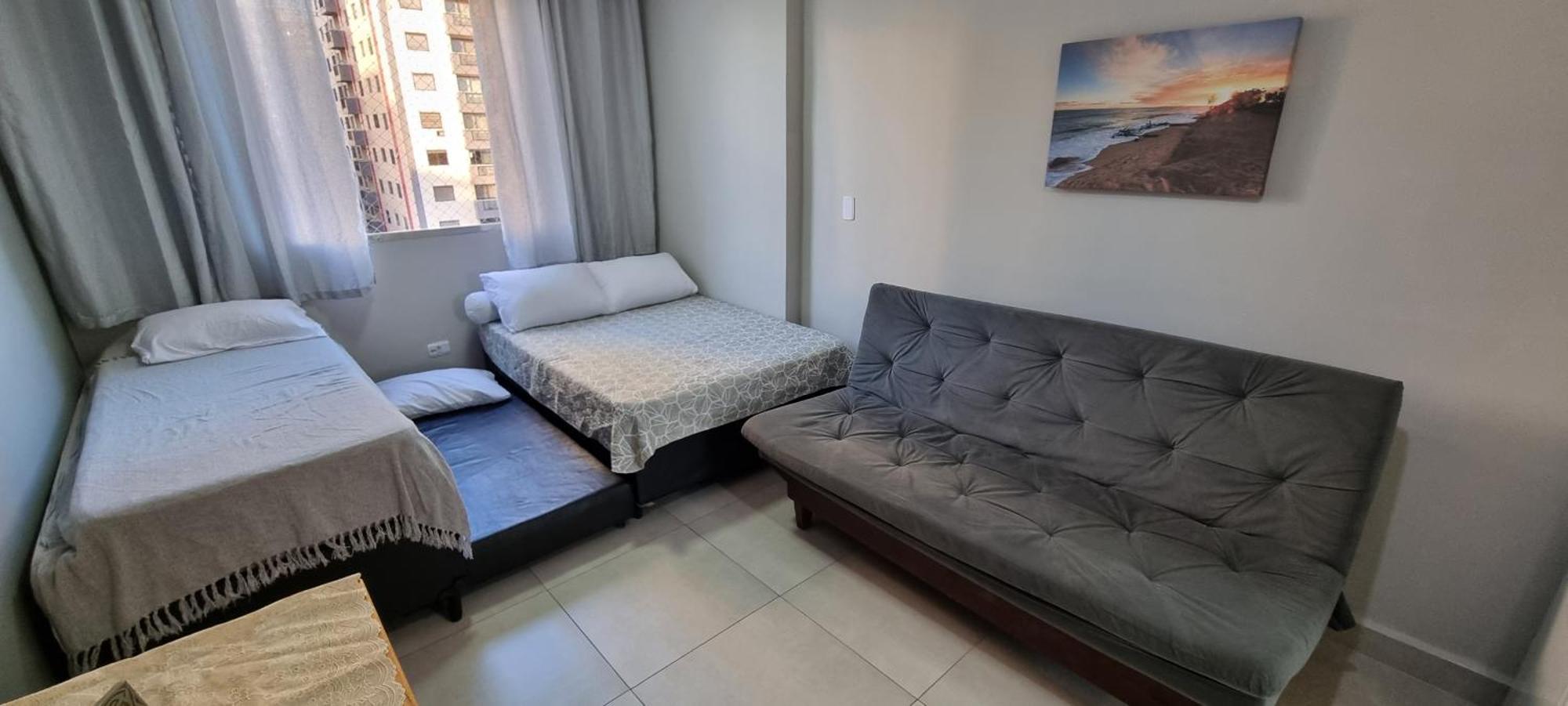 Apartamento Kit Praia Grande Na Guilhermina Frente Mar Apartment Luaran gambar